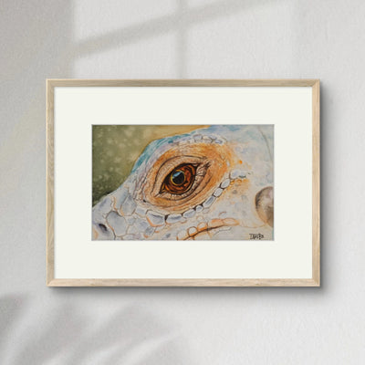 Miradas de la Naturaleza - Iguana | Pintura en acuarela